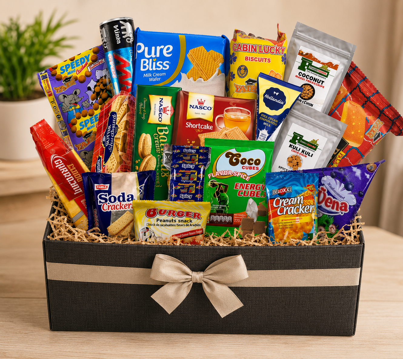 African and american custom mix food box