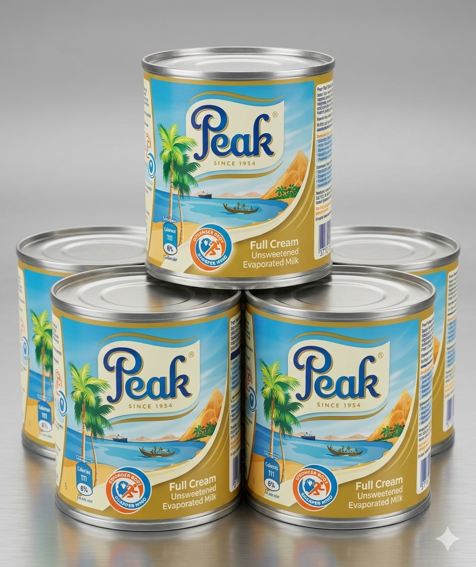 Real Peak evaporated milk