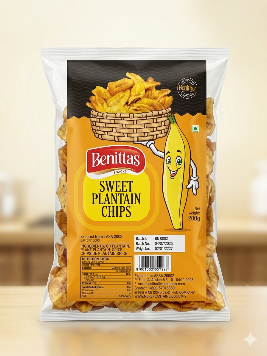 Delicous plantain chiips